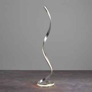 Aria LED Floor Lamp In Silver Leaf