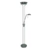 Mother And Child Satin Silver Floor Lamp