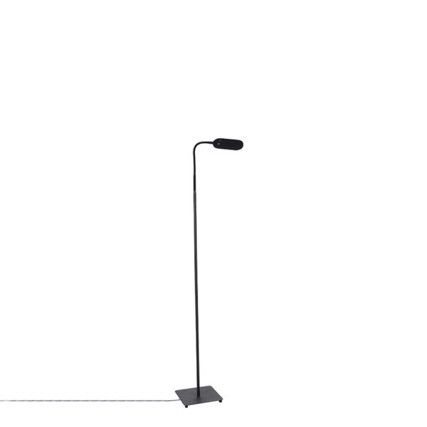 Modern floor lamp black incl. LED 4-step dimmable - Botot