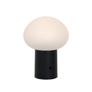 Table lamp black incl. LED 3-step dimmable rechargeable – Louise
