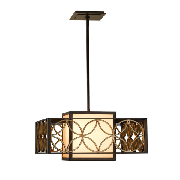 FE-REMY-P-B Remy 2 Light Adjustable Heritage Bronze Chandelier