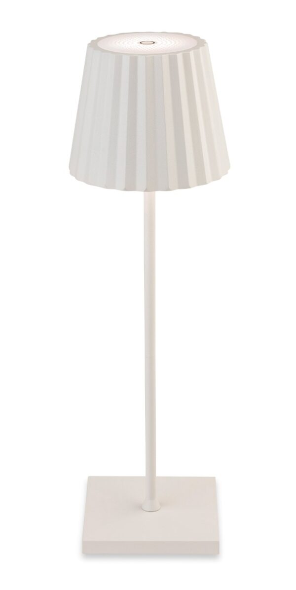 Firstlight 3861WH Koko LED Outdoor Table Lamp In White IP54