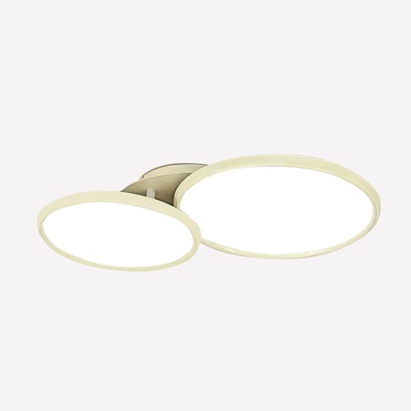 Lightsin Full Spectrum Dimmable Ivory White Aluminum Round LED Ceiling Light