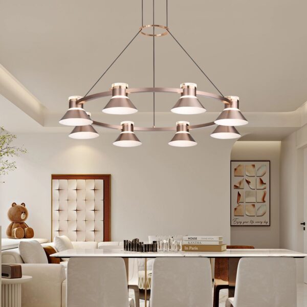 Lightsin Modern Aluminum LED Pendant Light with 3-Colour Changing