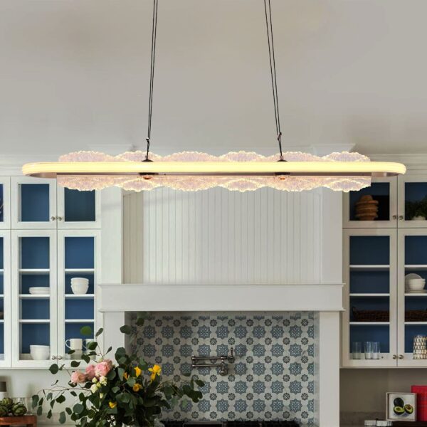 Lightsin Modern Aluminum and Acrylic Pendant Light for Dining Room Ceiling