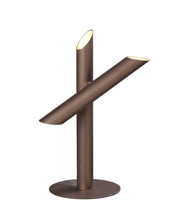 M5777 Take 3 Light LED Table Lamp In Bronze