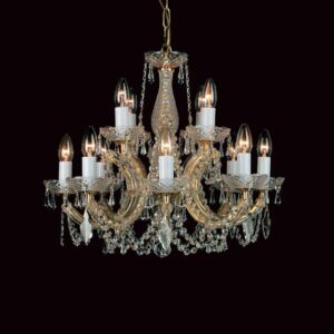 Preciosa 12 Light Marie Therese Crystal Chandelier CP00150/8+4/G