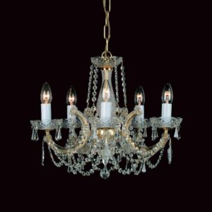 Preciosa 5 Light Marie Therese Crystal Chandelier CP00150/5/G