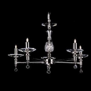 STH03061/5/N Starlight 5 Light Optical Glass Chandelier