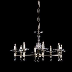 STH03061/8/GP Starlight 8 Light Optical Glass Chandelier