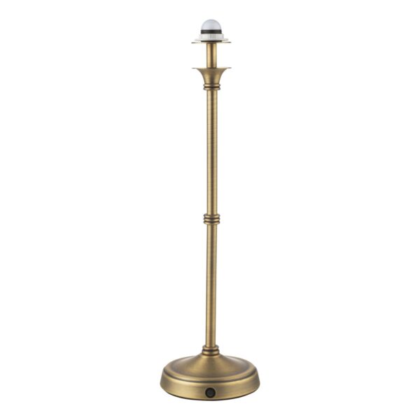 Dar Lighting Dahl Rechargeable LED Table Lamp In Matt Antique Brass