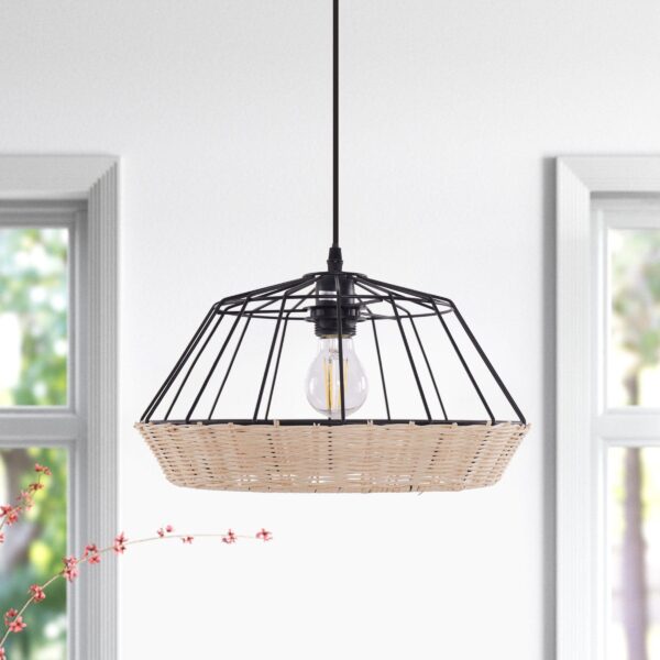 Lightsin Geometric Bamboo Pendant Light for a Touch of Natural Modernity