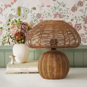 Lightsin Handcrafted Mushroom-Shaped Table Lamp for Home Decor