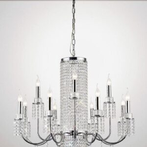 Diyas IL31544 Emily 13 Light Chandelier Light In Polished Chrome