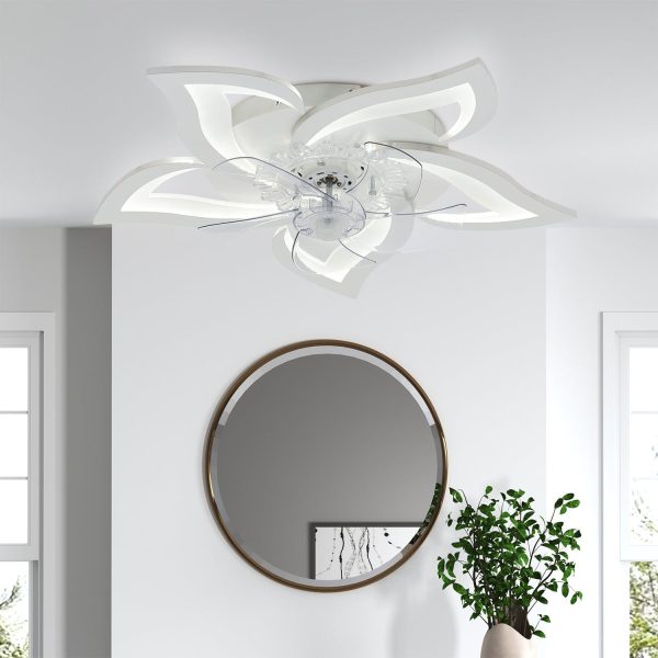 Flower Shape LED Ceiling Fan Light