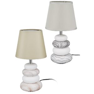 Allston Ceramic Set Of 2 Table Lamps – Beige And Grey
