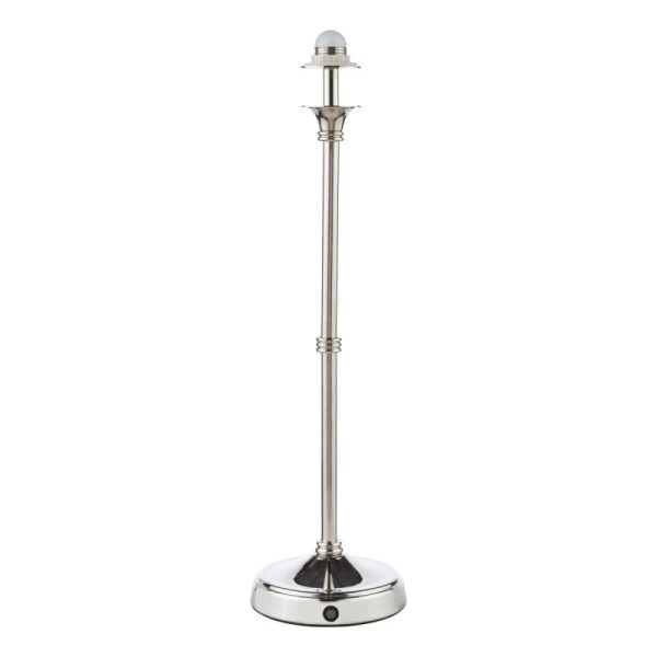 Dar Lighting Dahl Rechargeable LED Table Lamp In Polished Nickel