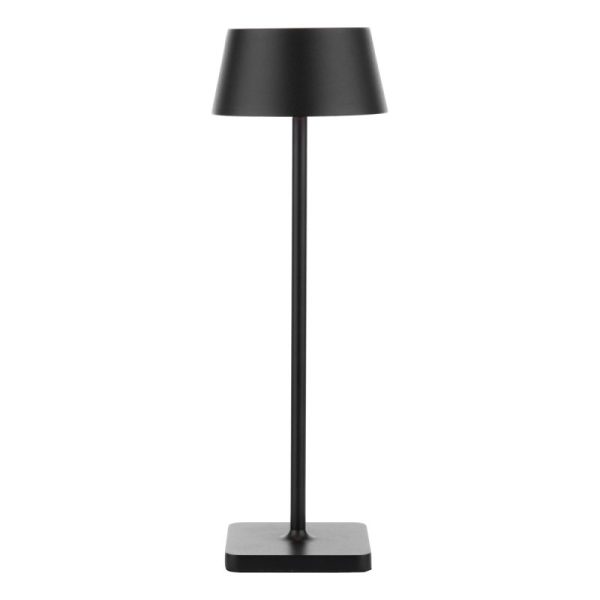 Dar Lighting Sergio LED Outdoor Table Lamp In Matt Black Finish IP54