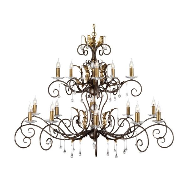 Elstead AML15 Bronze Amarilli 15 Light Ceiling Pendant