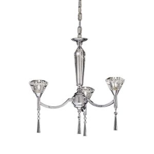 F2237/3 Chrome 3 Light Chandelier