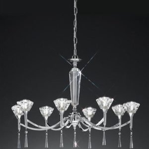 F2237/8 Chrome 8 Light Chandelier