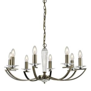 Franklite FL2242/8 Artemis Bronze 8 Light Chandelier