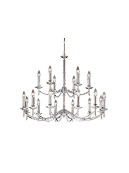 Franklite Petrushka 18 Light Ceiling Chandelier In Chrome Finish FL2090/18