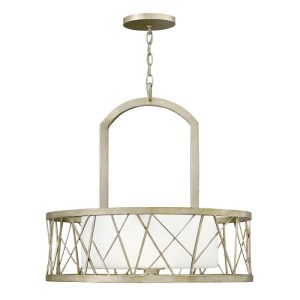 HK-NEST-P-B-SL Nest 3 Light Silver Leaf Ceiling Pendant Chandelier