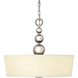 HK/ZELDA/P/B PN Polished Nickel Zelda Pendant Chandelier with Shade