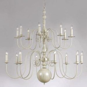 Impex PG05579/12/CRM Bologna 12 Light Cream Chandelier – product_finish:Cream Finish Frame