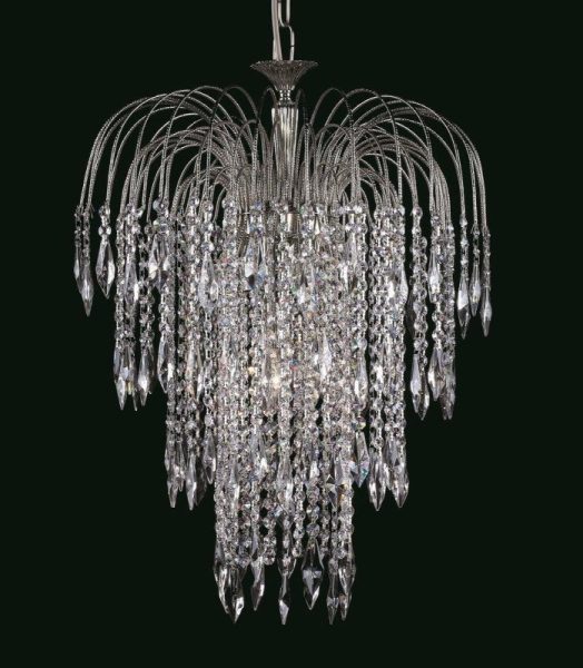 Impex ST01900/47 Starlight 47cm Crystal Waterfall Chandelier - product_finish:Gold Plated Finish Frame