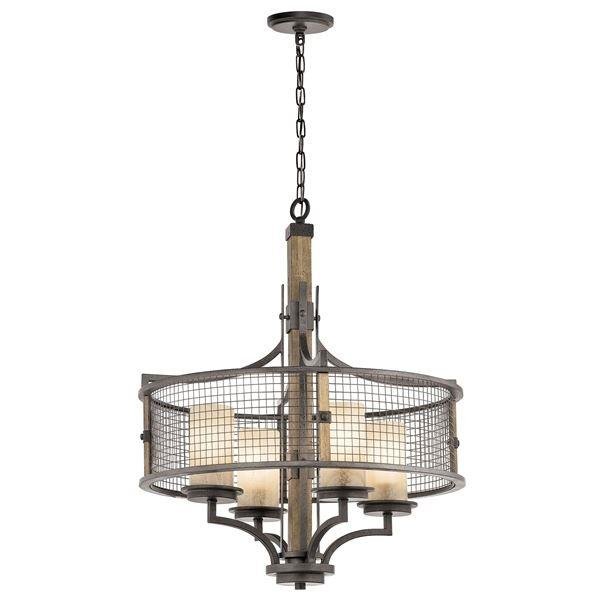 KL/AHRENDALE4 Ahrendale 4 Light Anvil Iron Chandelier