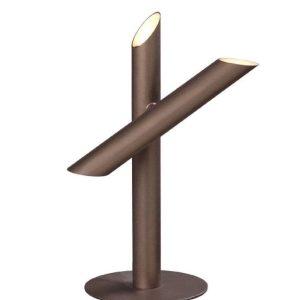 M5777 Take 3 Light LED Table Lamp In Bronze