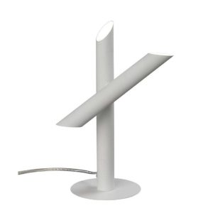 M5787 Take 3 Light LED Table Lamp In White
