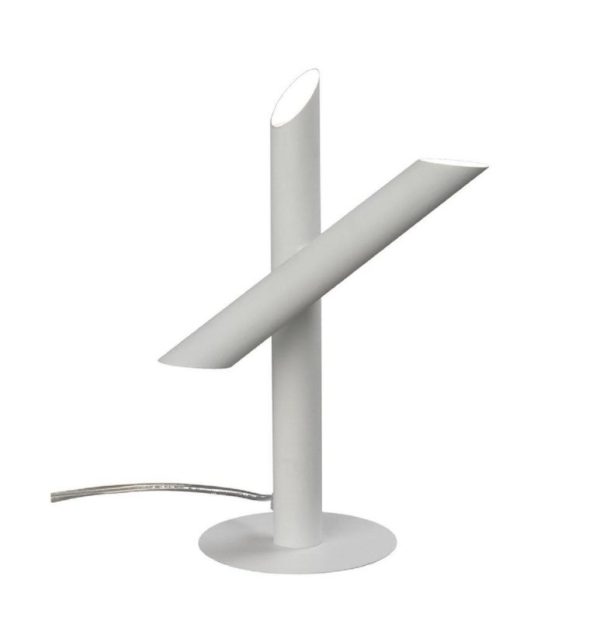 M5787 Take 3 Light LED Table Lamp In White