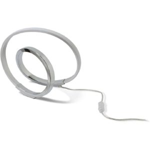 Mantra M5383 Infinity LED Table Lamp In Silver And Chrome