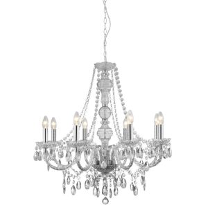 Searchlight 8888-8CL Marie Therese 8 Light Clear Acrylic Chandelier