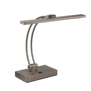 T892 Modern Satin Nickel LED Table Lamp