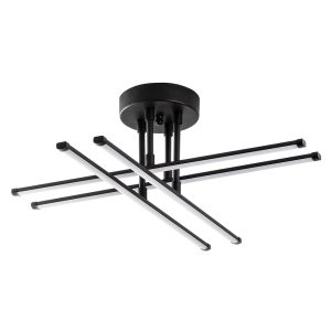 Alvero Metal Ceiling Light in Black