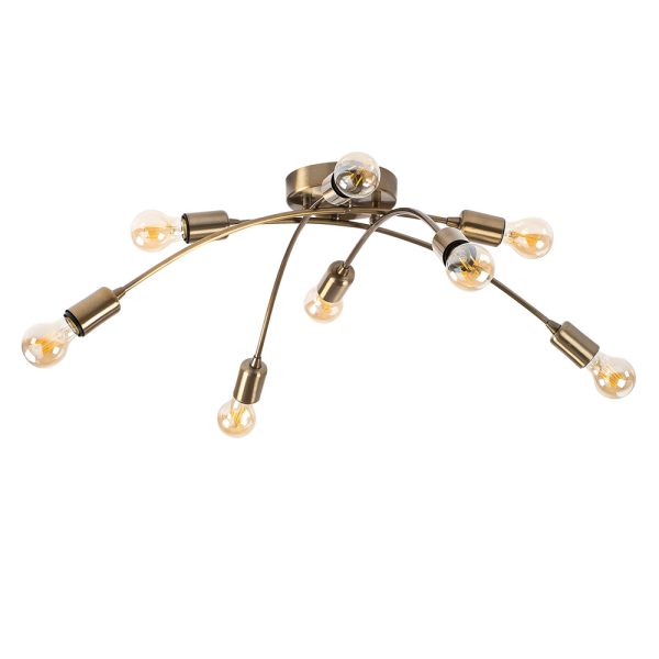 Brelan 8 Light Metal Ceiling Light in Vintage