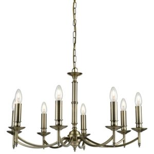 Franklite Petrushka 8 Light Ceiling Chandelier In Bronze Finish FL2091/8