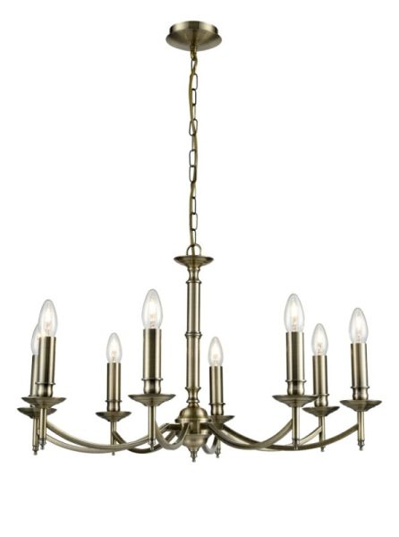 Franklite Petrushka 8 Light Ceiling Chandelier In Bronze Finish FL2091/8