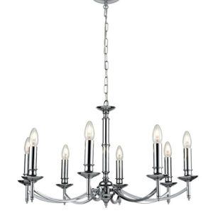 Franklite Petrushka 8 Light Ceiling Chandelier In Chrome Finish FL2090/8