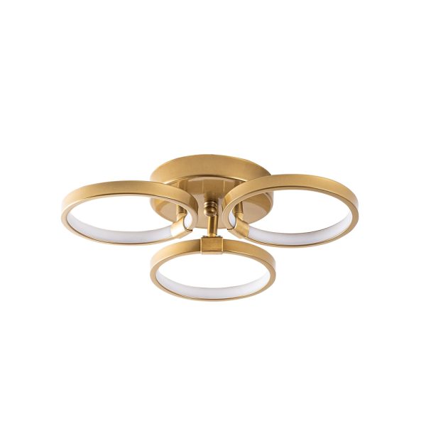 Halka Metal Ceiling Light in Gold
