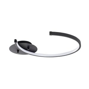Moon Metal Ceiling Light in Black