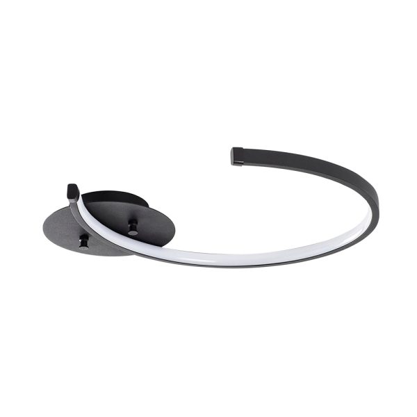 Moon Metal Ceiling Light in Black