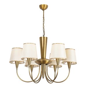 Pardo 6 Light Metal Chandelier Light in Antique