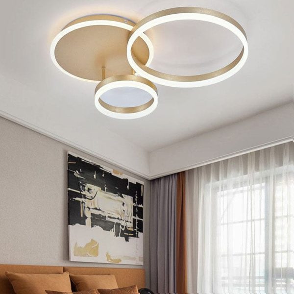2/3.5 ft Circles Ceiling Light with LED Dimmable/Non-Dimmable