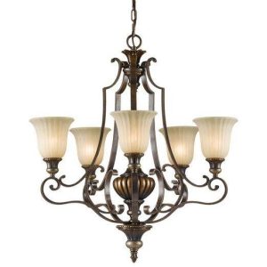 FE/KELHALL5UPLT Kelham 5 Light Firenze Bronze Uplighter